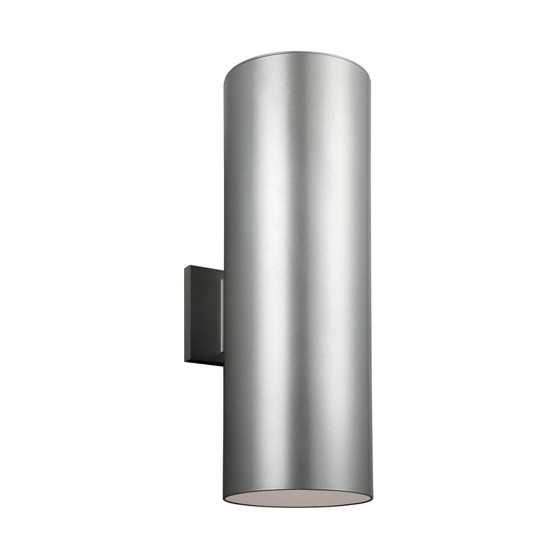 Visual Comfort Studio - 8313902-753 - Two Light Outdoor Wall Lantern - Outdoor Cylinders - Painted Brushed Nickel