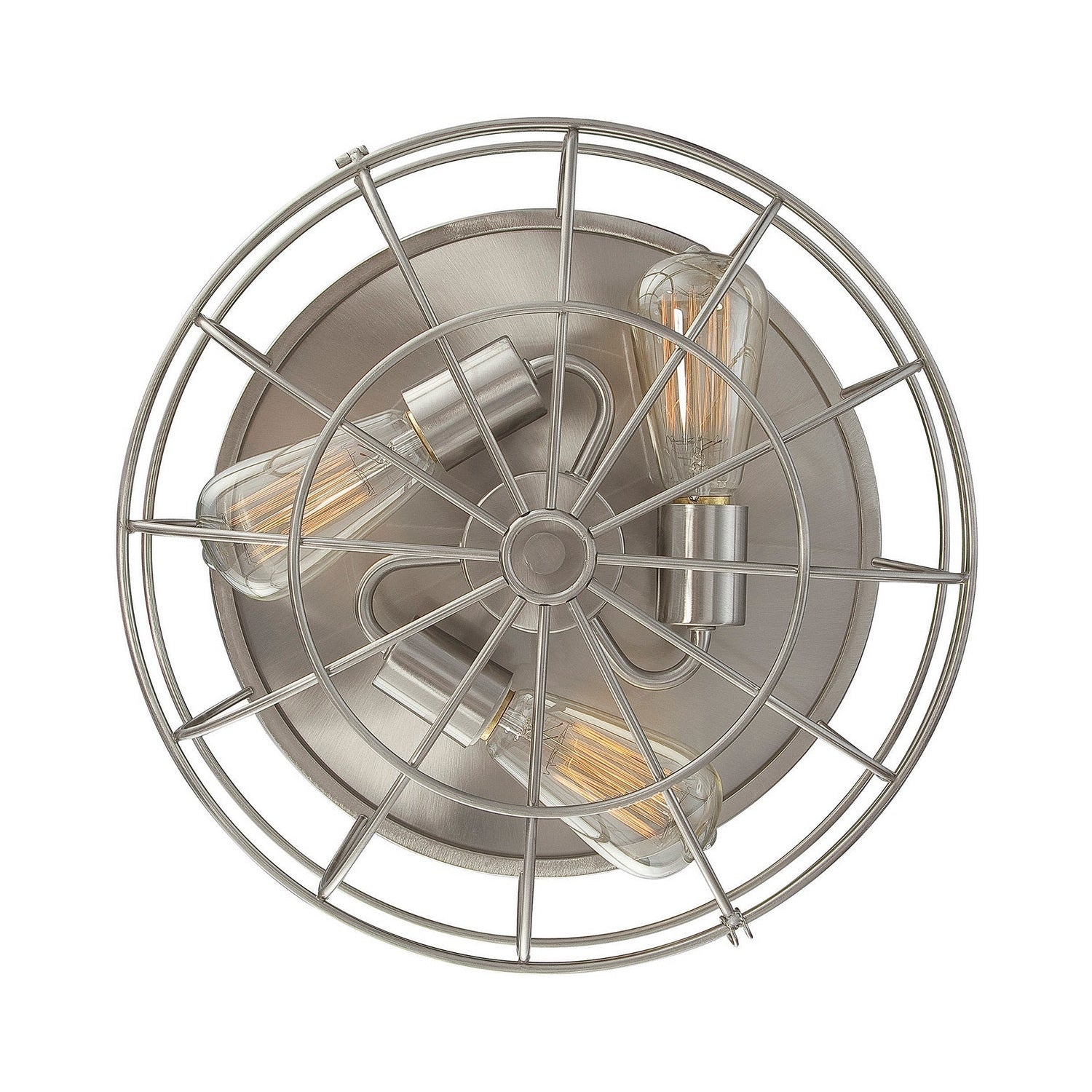 Savoy House - 6-8074-15-SN - Three Light Flush Mount - Scout - Satin Nickel