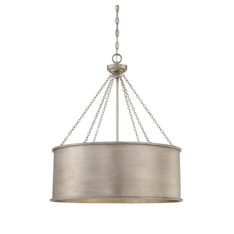 Savoy House - 7-488-6-53 - Six Light Pendant - Rochester - Silver Patina