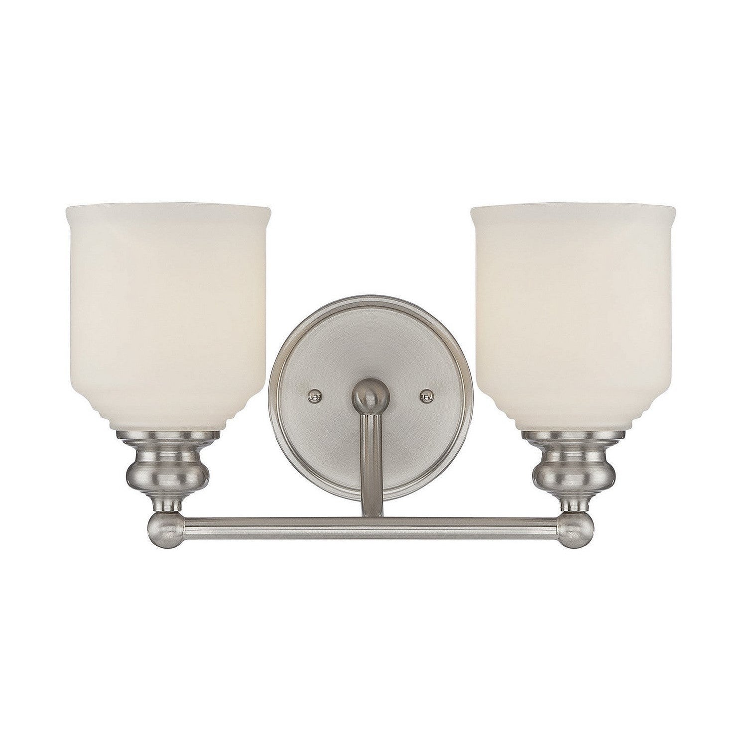 Savoy House - 8-6836-2-SN - Two Light Bath Bar - Melrose - Satin Nickel