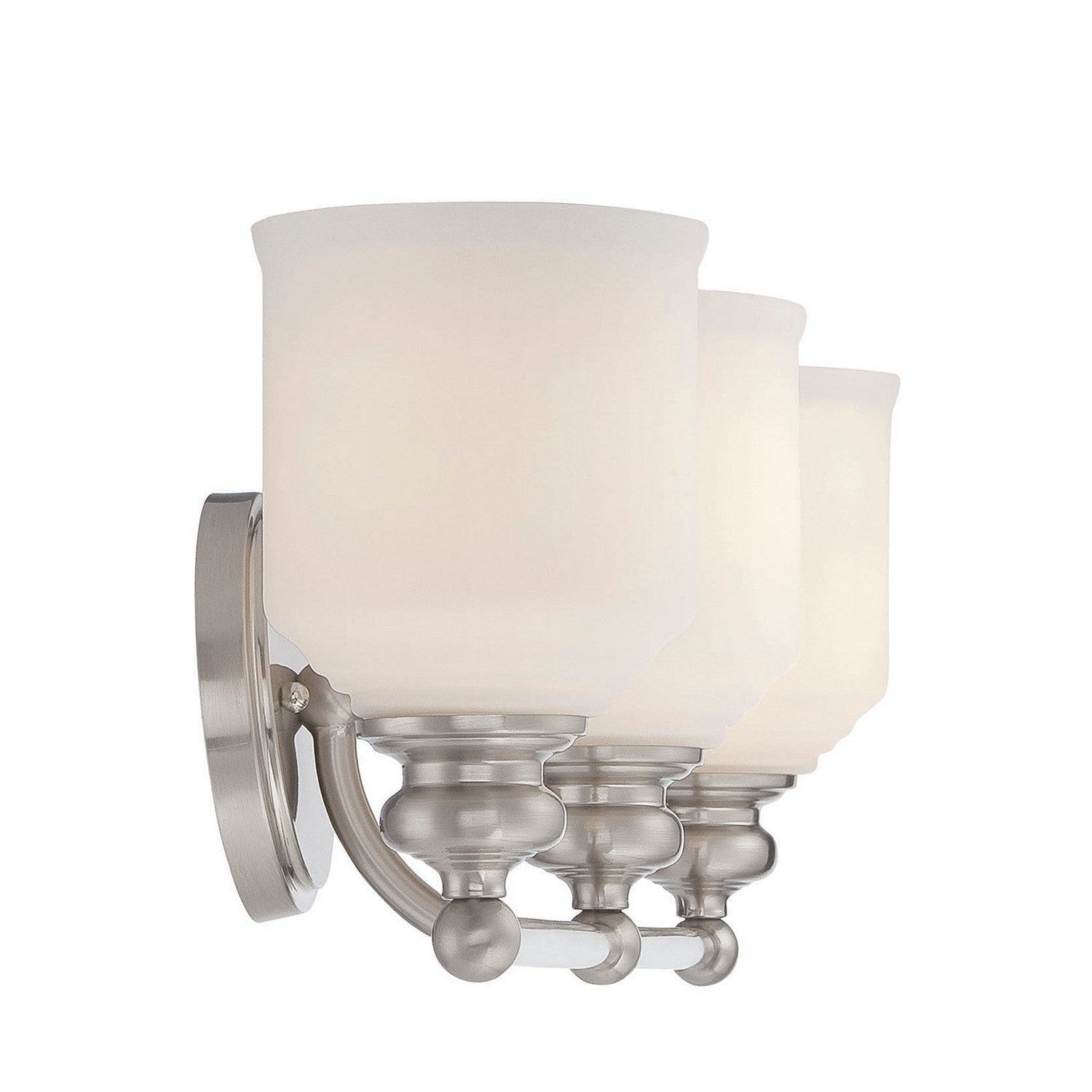 Savoy House - 8-6836-3-SN - Three Light Bath Bar - Melrose - Satin Nickel