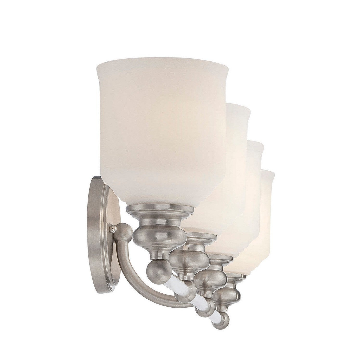 Savoy House - 8-6836-4-SN - Four Light Bath Bar - Melrose - Satin Nickel