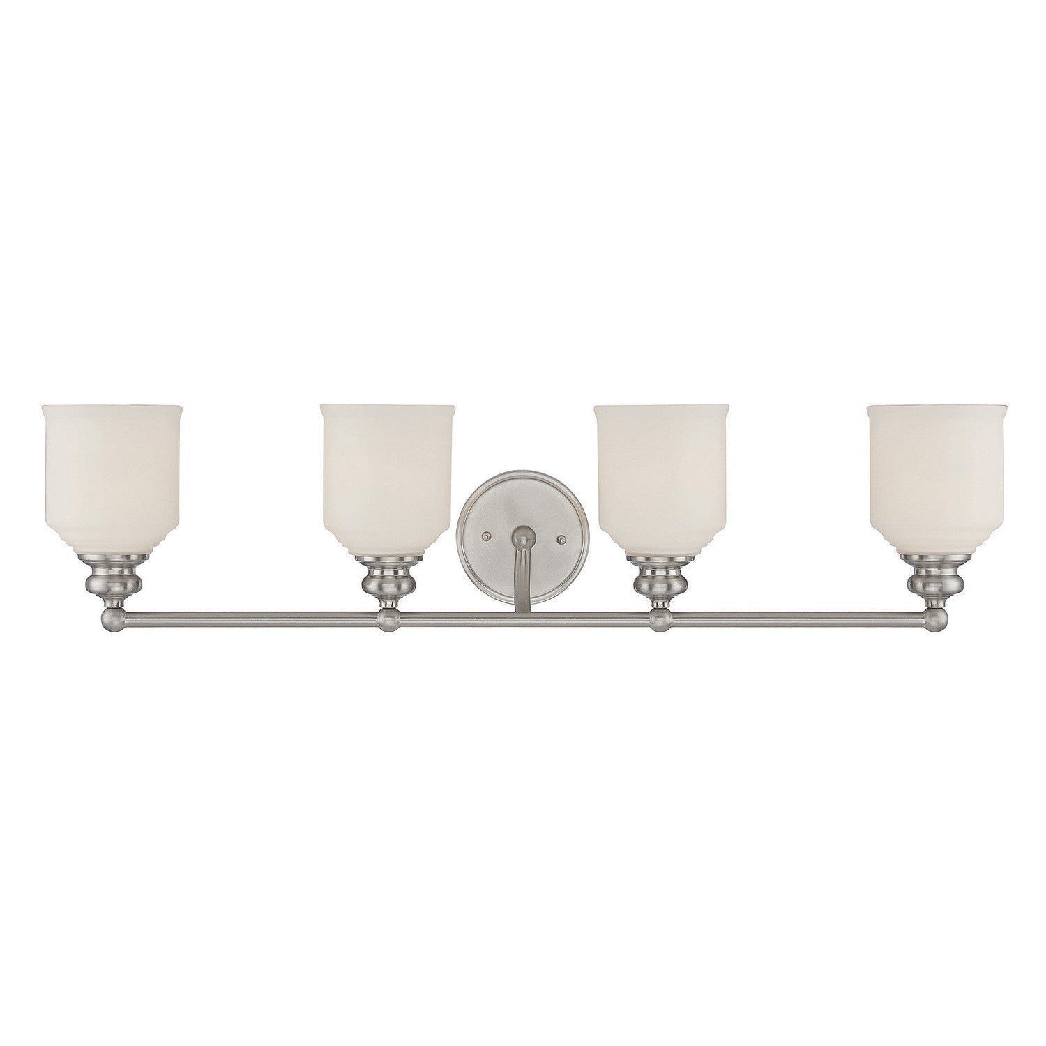 Savoy House - 8-6836-4-SN - Four Light Bath Bar - Melrose - Satin Nickel