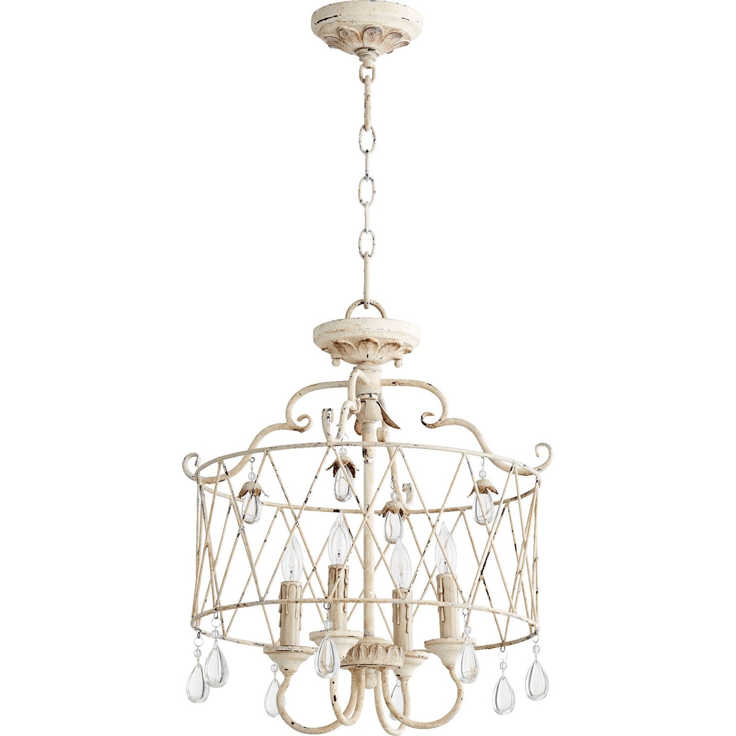 Quorum - 2844-4-70 - Four Light Dual Mount - Venice - Persian White