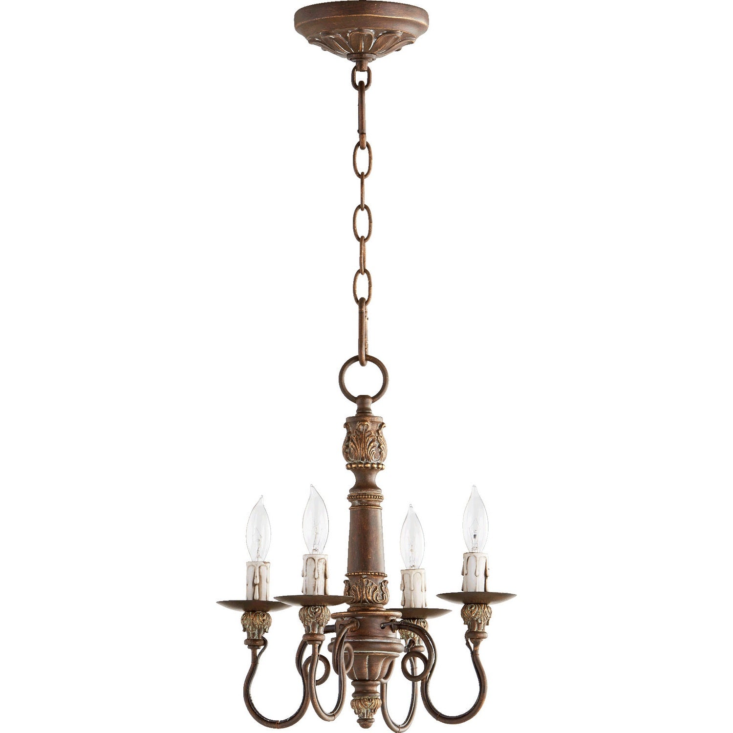 Quorum - 6006-4-39 - Four Light Chandelier - Salento - Vintage Copper