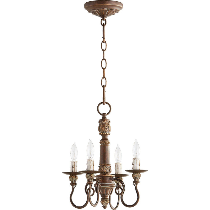Quorum - 6006-4-39 - Four Light Chandelier - Salento - Vintage Copper