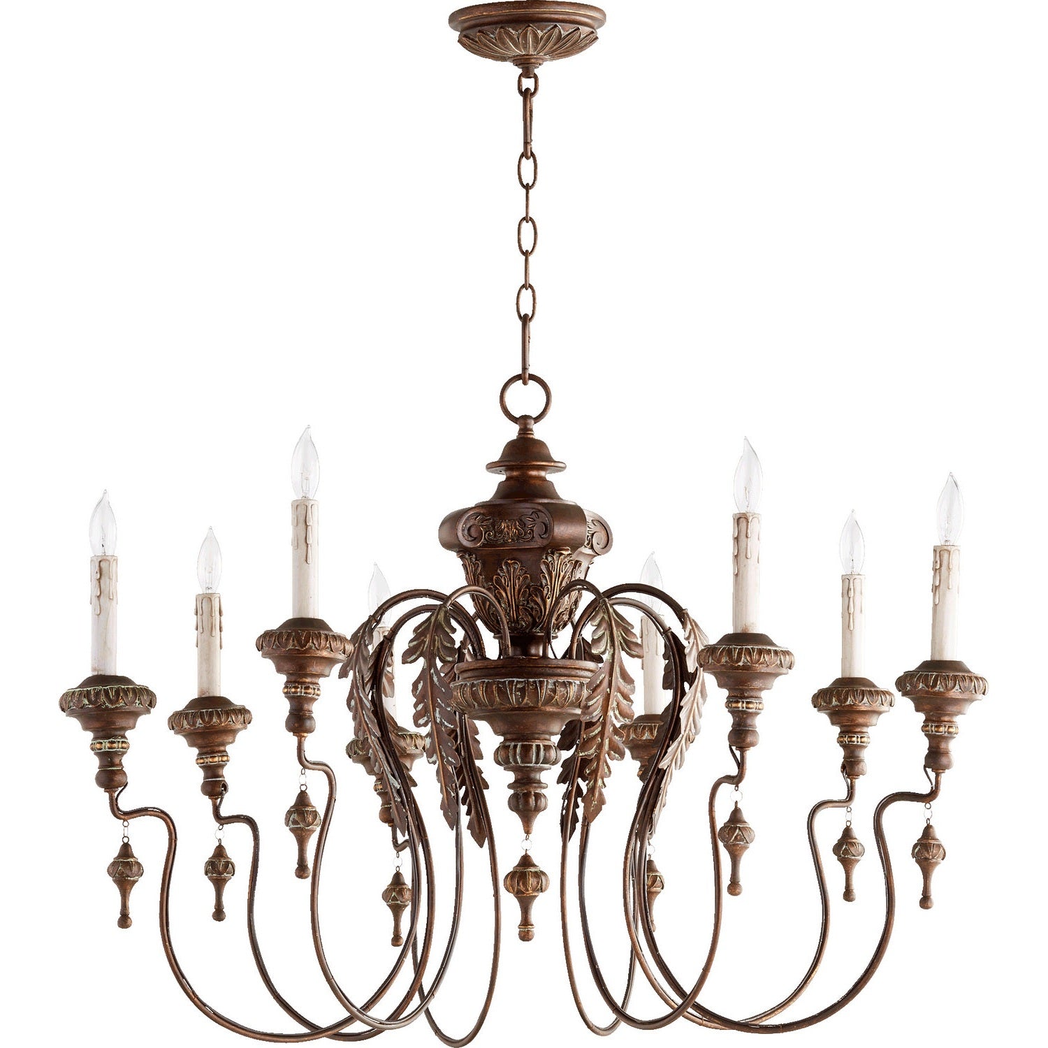 Quorum - 6006-8-39 - Eight Light Chandelier - Salento - Vintage Copper