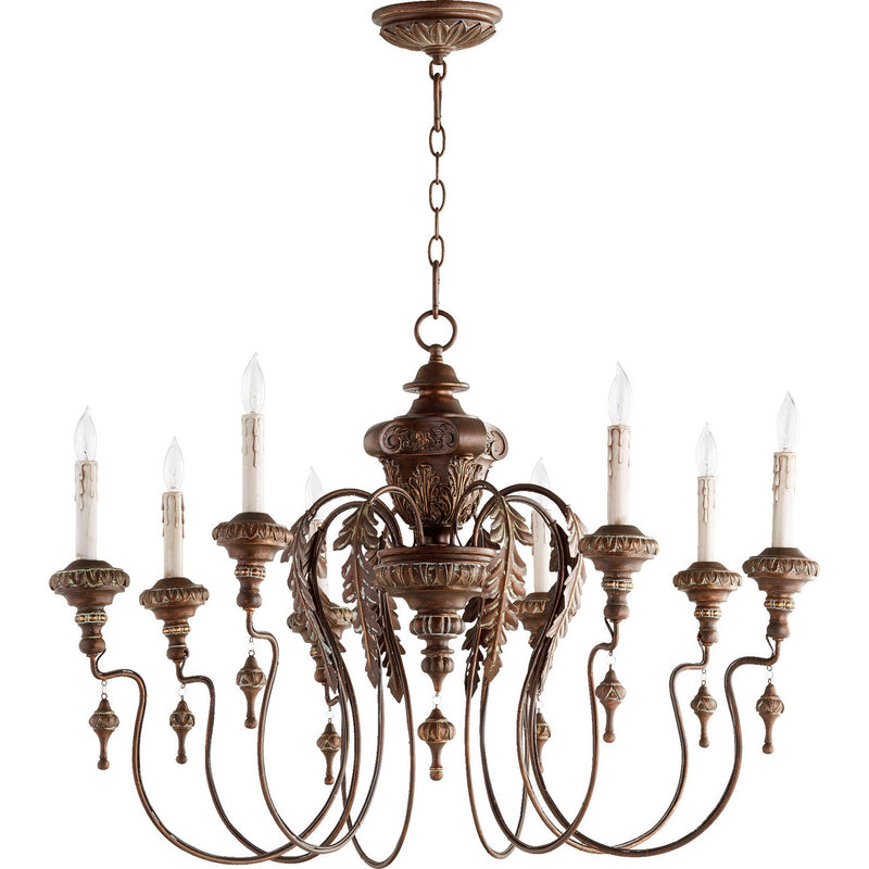 Quorum - 6006-8-39 - Eight Light Chandelier - Salento - Vintage Copper