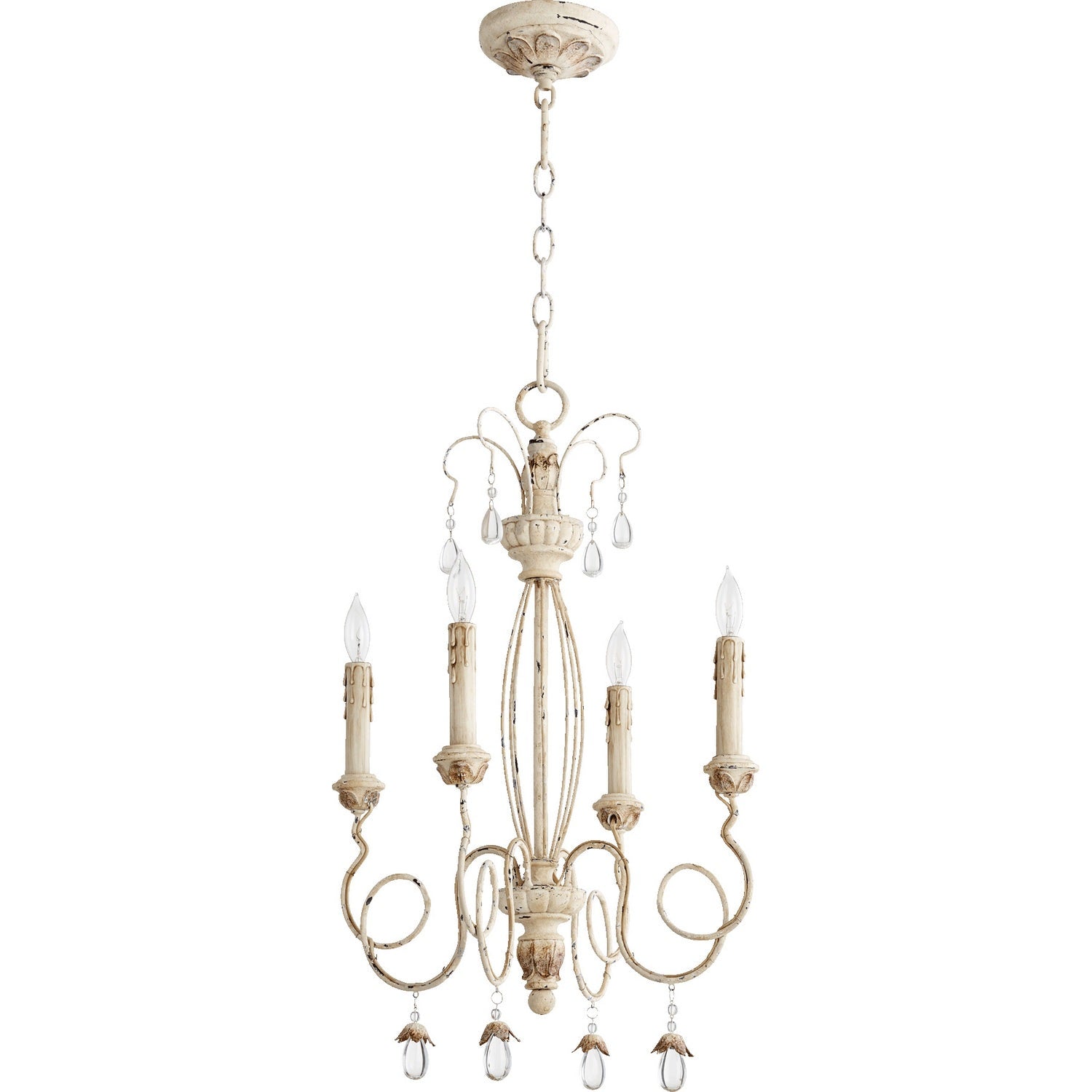 Quorum - 6044-4-70 - Four Light Chandelier - Venice - Persian White