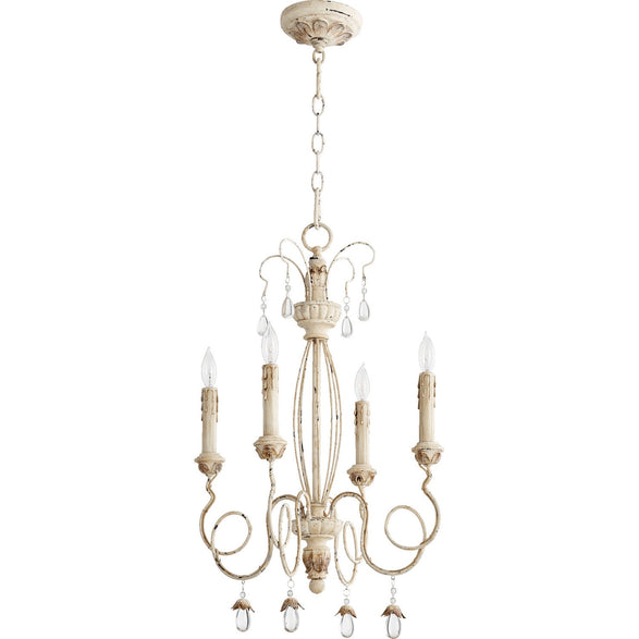 Quorum - 6044-4-70 - Four Light Chandelier - Venice - Persian White
