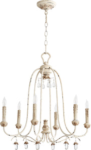 Quorum - 6144-6-70 - Six Light Chandelier - Venice - Persian White