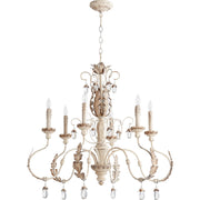 Quorum - 6444-6-70 - Six Light Chandelier - Venice - Persian White