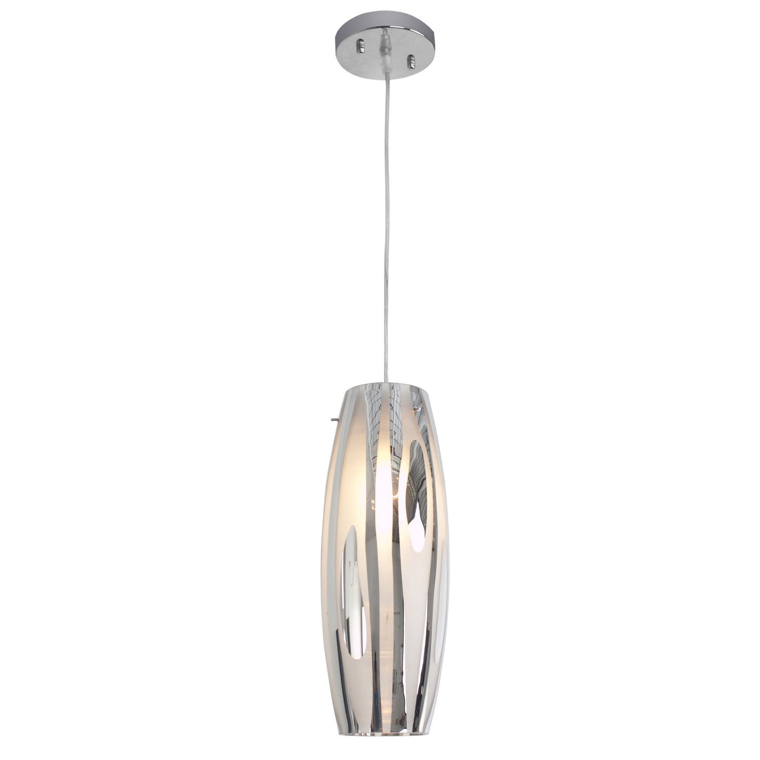 Varaluz - AC1070 - One Light Mini Pendant - Chroman Empire - Chrome