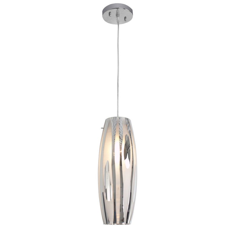 Varaluz - AC1070 - One Light Mini Pendant - Chroman Empire - Chrome