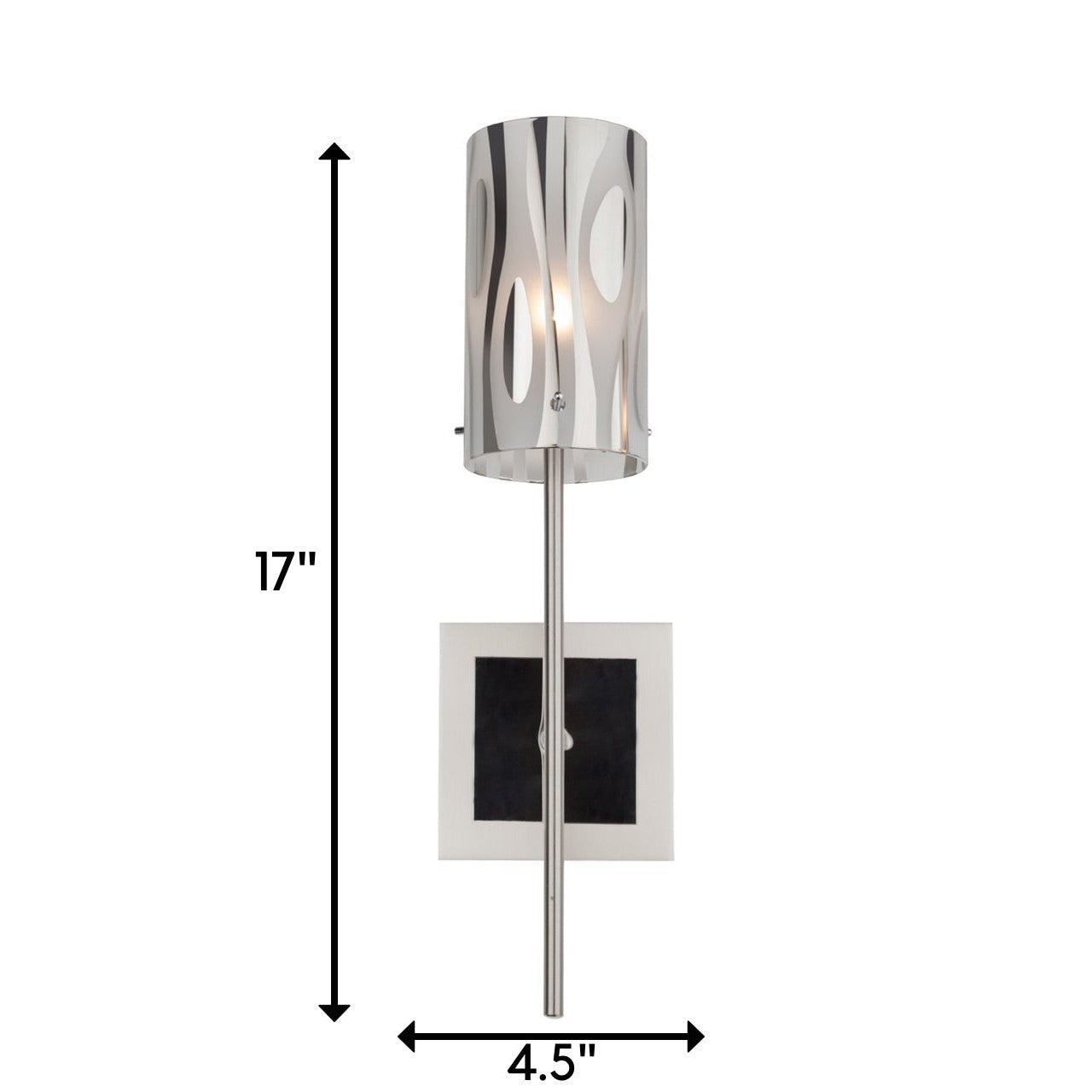 Varaluz - AC1071 - One Light Wall Sconce - Chroman Empire - Chrome