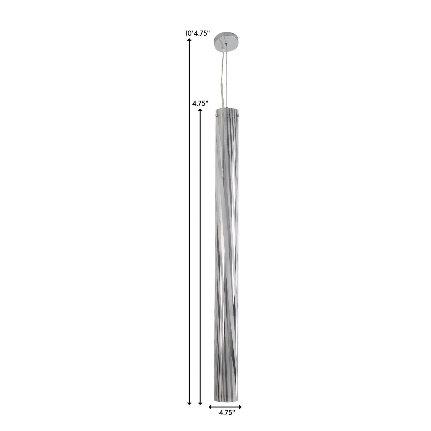 Varaluz - AC1072 - Five Light Pendant - Chroman Empire - Chrome