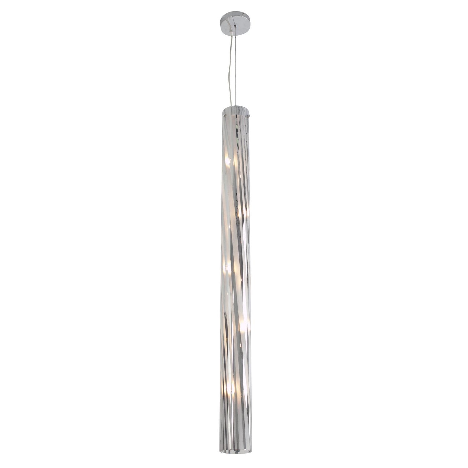 Varaluz - AC1072 - Five Light Pendant - Chroman Empire - Chrome