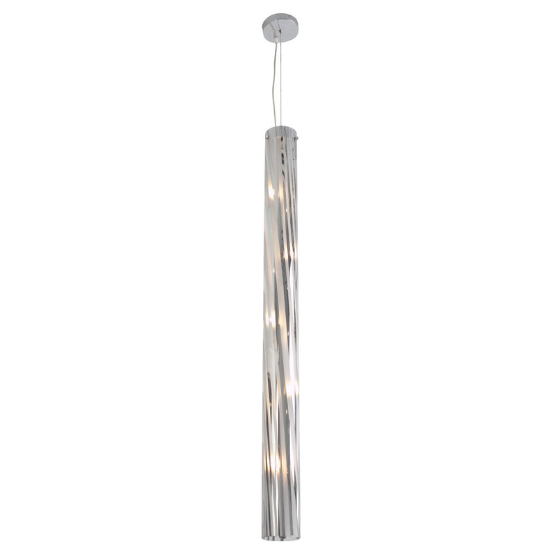 Varaluz - AC1072 - Five Light Pendant - Chroman Empire - Chrome