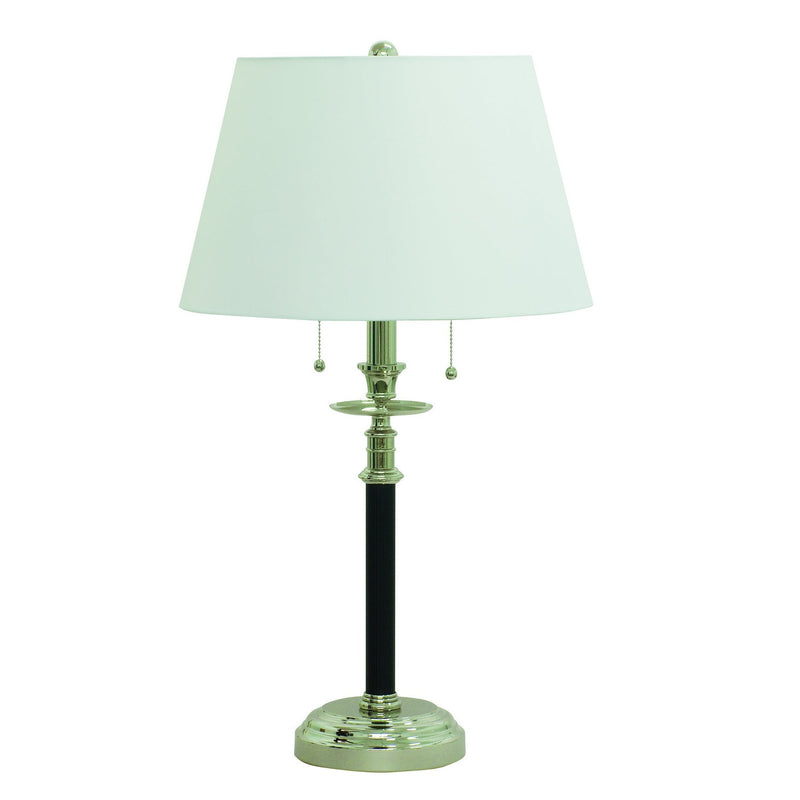 House of Troy - B550-BPN - Two Light Table Lamp - Bennington - Black With Polished Nickel