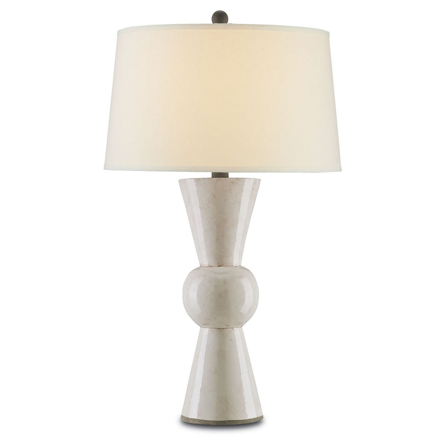 Currey and Company - 6198 - One Light Table Lamp - Upbeat Collection - Antique White