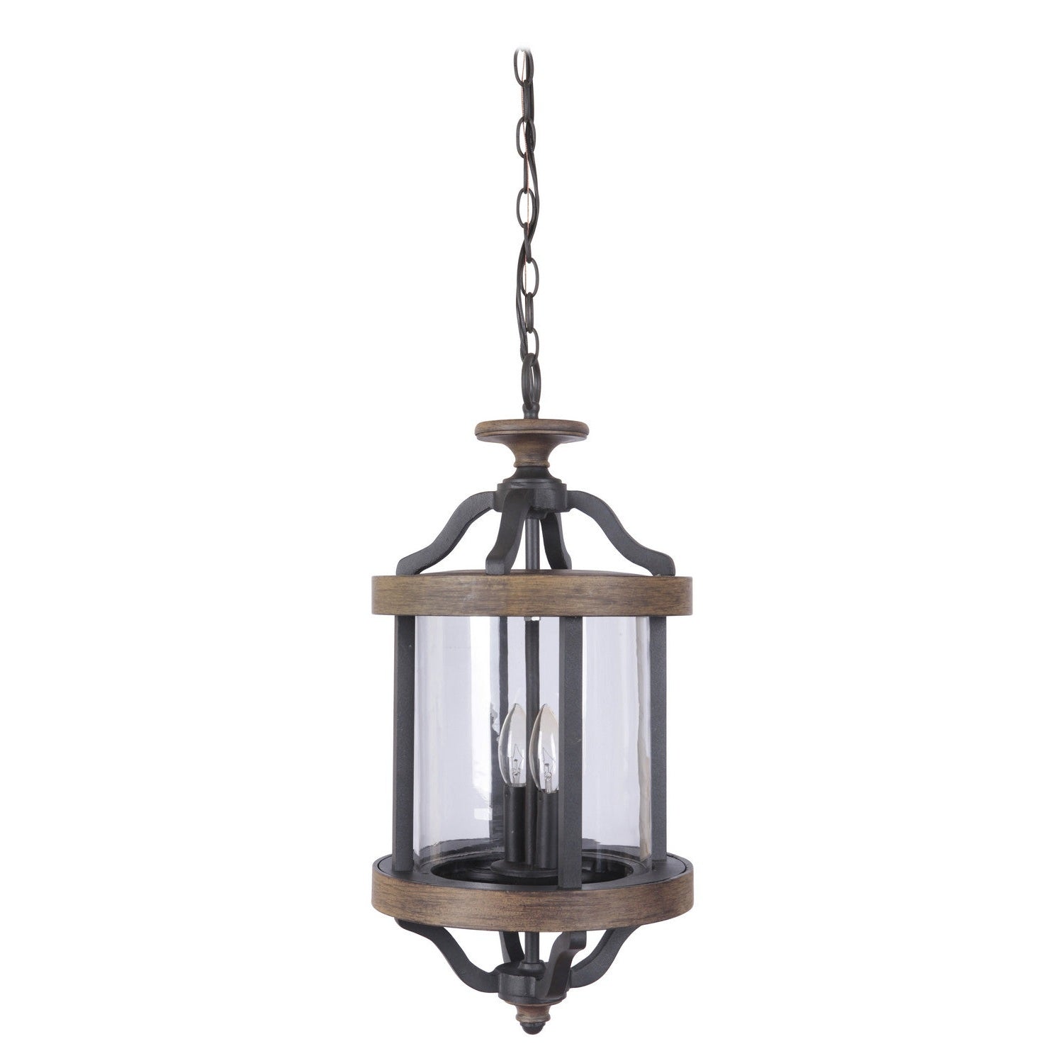 Craftmade - Z7921-TBWB - Two Light Outdoor Pendant - Ashwood - Textured Black/Whiskey Barrel