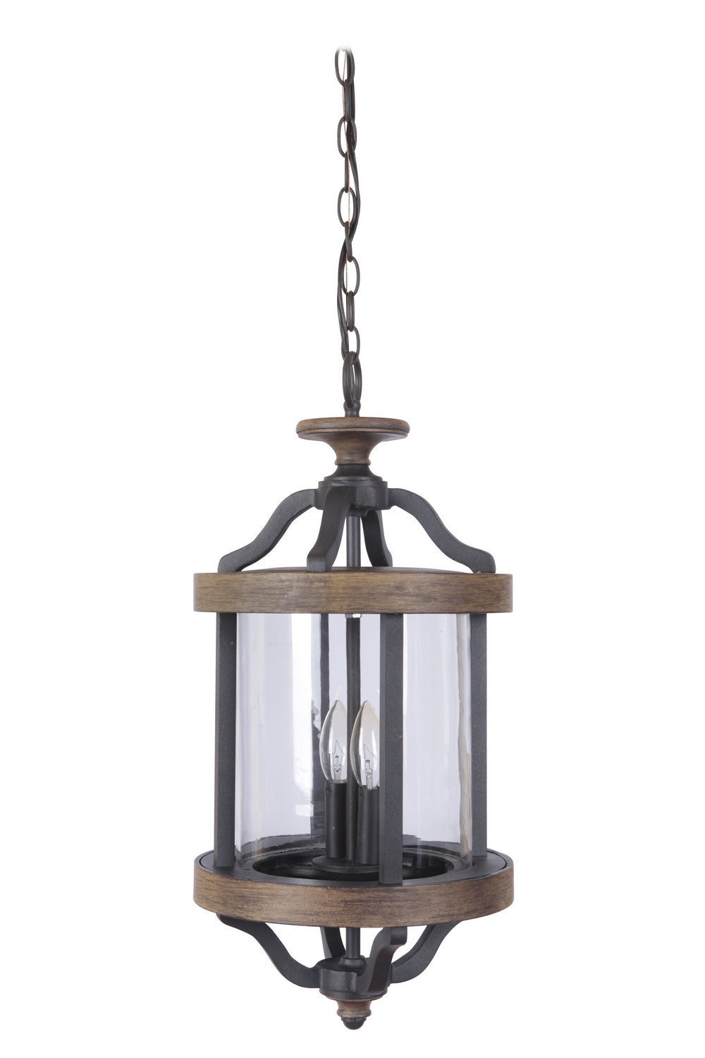 Craftmade - Z7921-TBWB - Two Light Outdoor Pendant - Ashwood - Textured Black/Whiskey Barrel