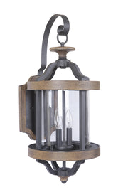 Craftmade - Z7924-TBWB - Two Light Outdoor Wall Lantern - Ashwood - Textured Black/Whiskey Barrel