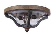 Craftmade - Z7937-TBWB - Two Light Outdoor Flushmount - Ashwood - Textured Black/Whiskey Barrel