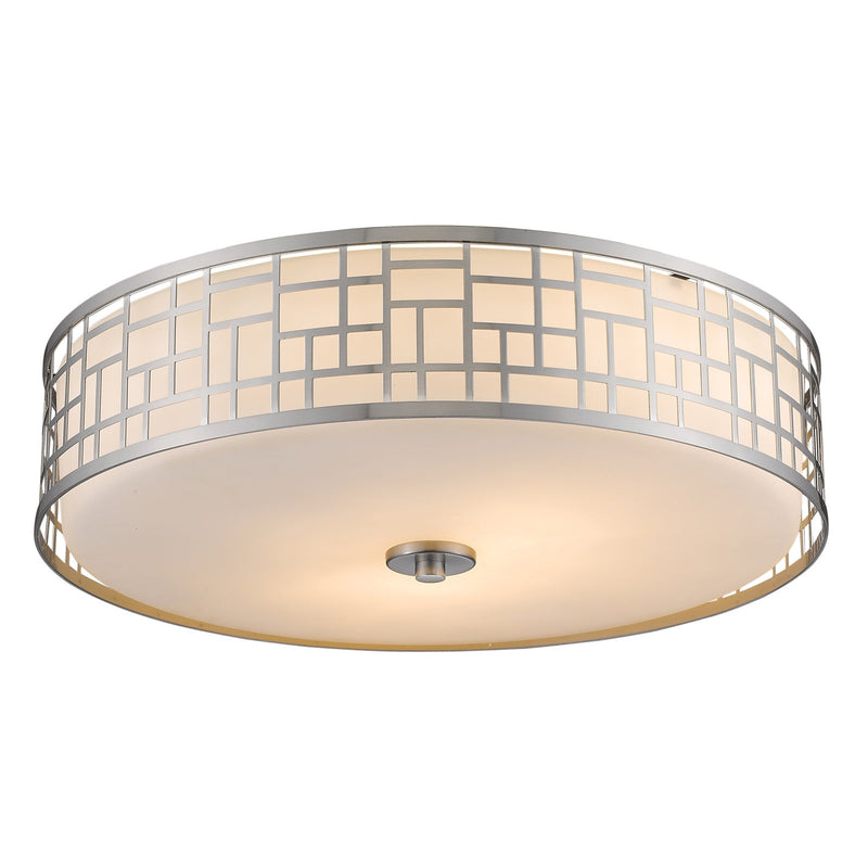 Z-Lite - 330F20-BN - Three Light Flush Mount - Elea - Brushed Nickel