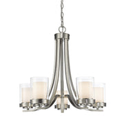 Z-Lite - 426-5-BN - Five Light Chandelier - Willow - Brushed Nickel