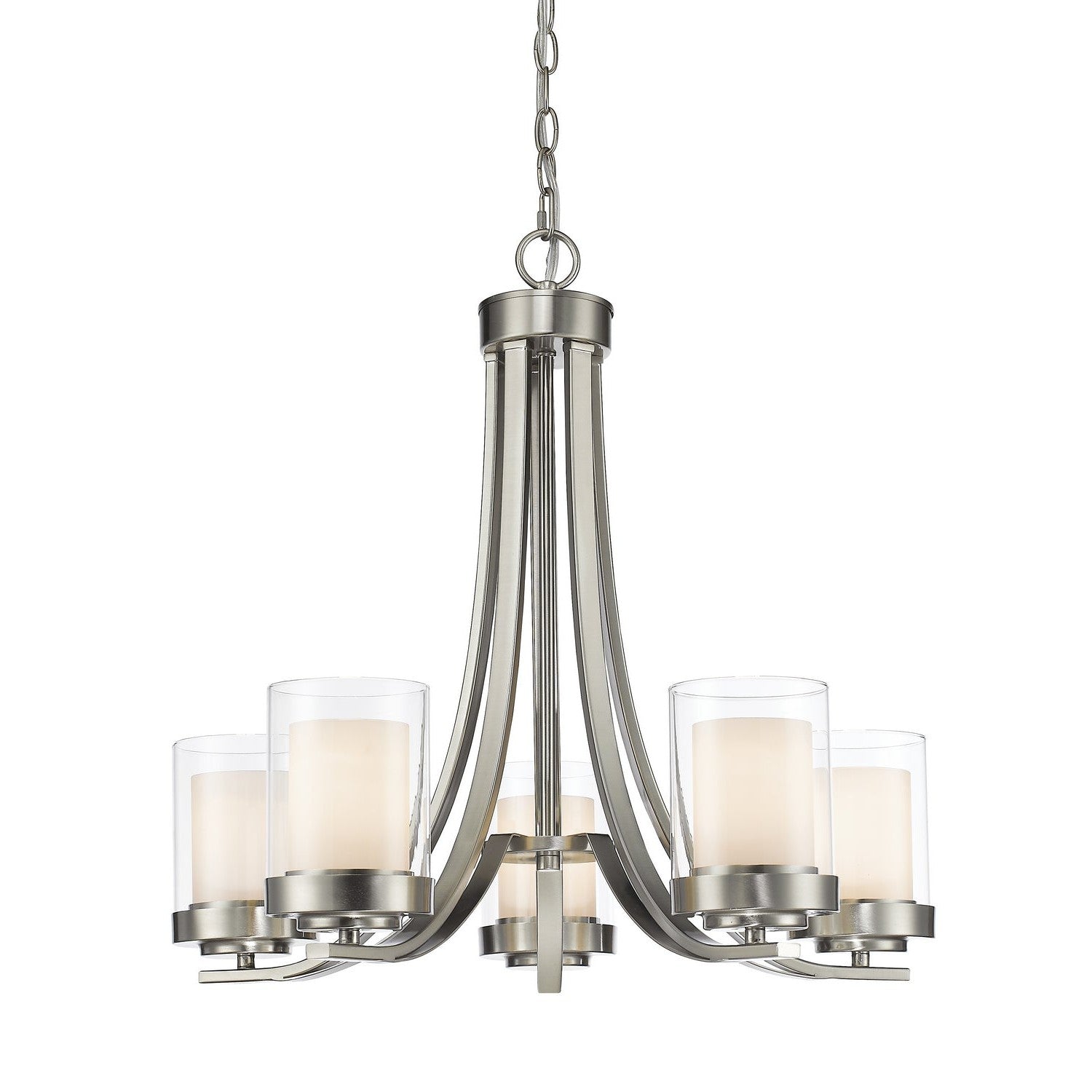 Z-Lite - 426-5-BN - Five Light Chandelier - Willow - Brushed Nickel