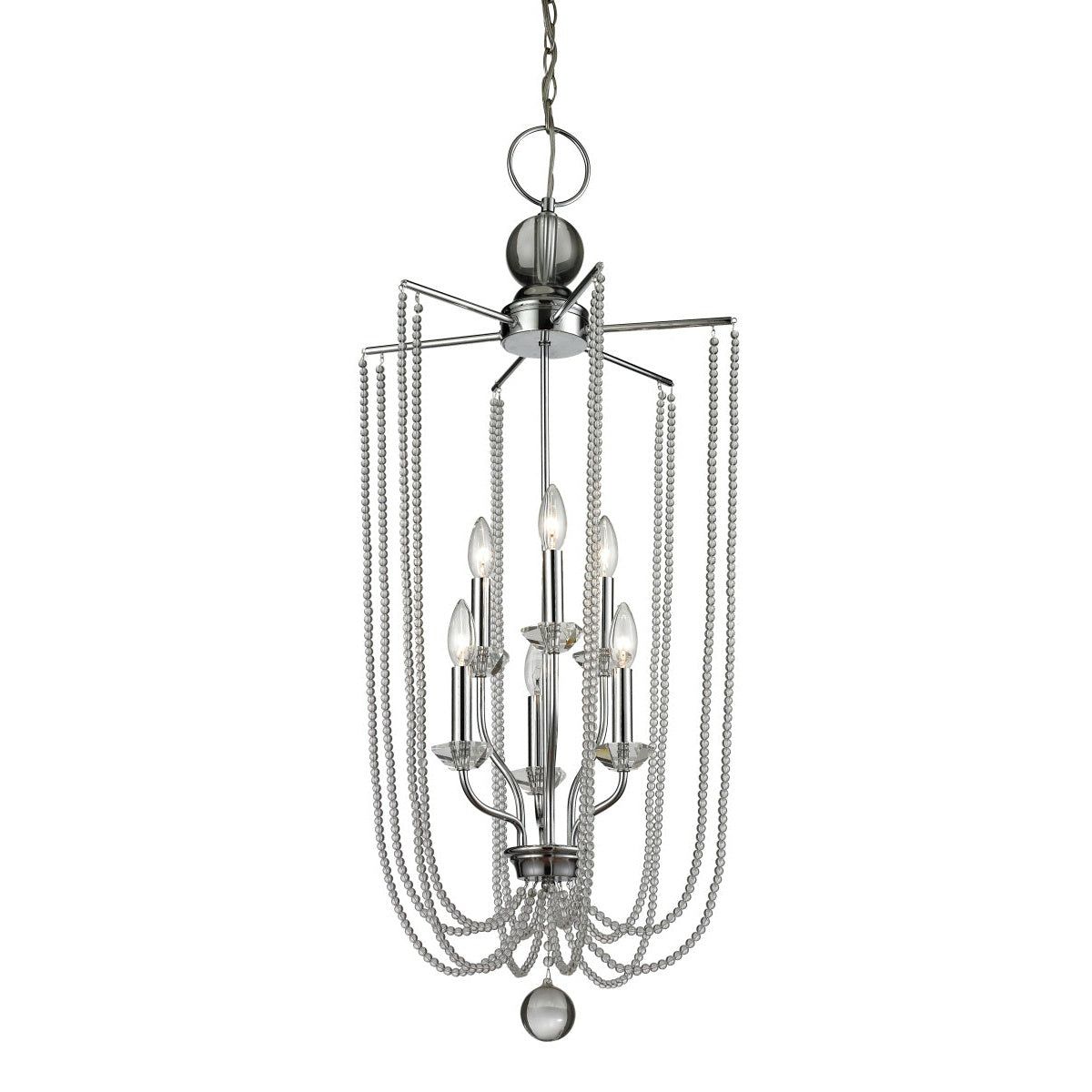 Z-Lite - 429-6C-CH - Six Light Chandelier - Serenade - Chrome