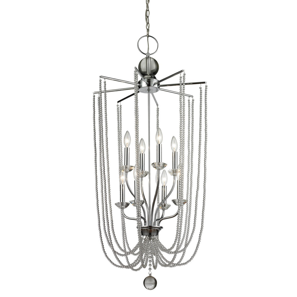 Z-Lite - 429-8C-CH - Eight Light Chandelier - Serenade - Chrome