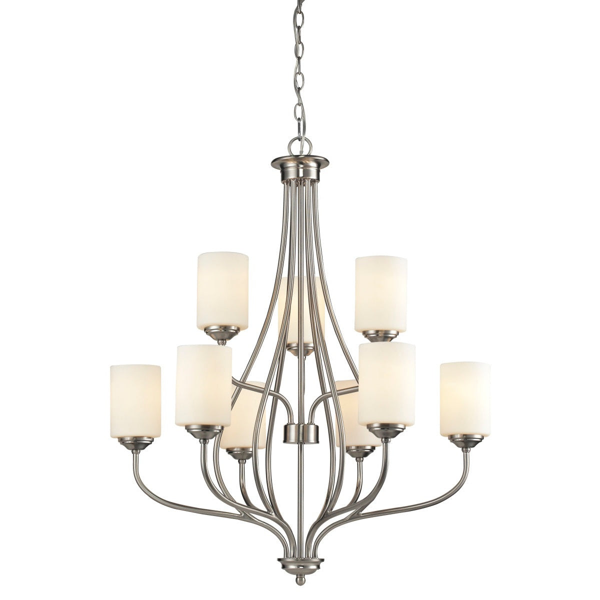 Z-Lite - 434-9-BN - Nine Light Chandelier - Cardinal - Brushed Nickel