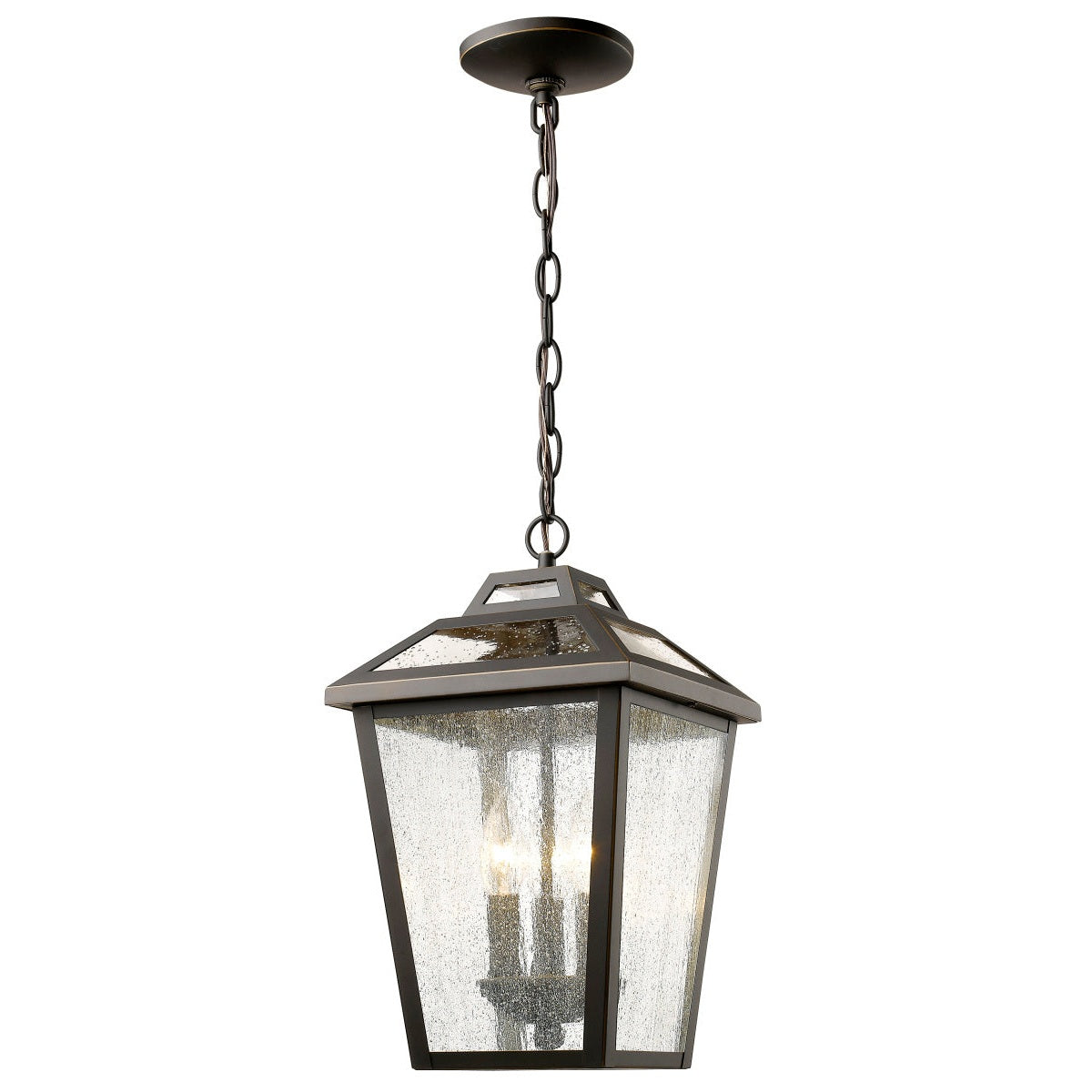 Z-Lite - 539CHM-ORB - Three Light Outdoor Chain Mount Ceiling Fixture - Bayland - Oil Rubbed Bronze
