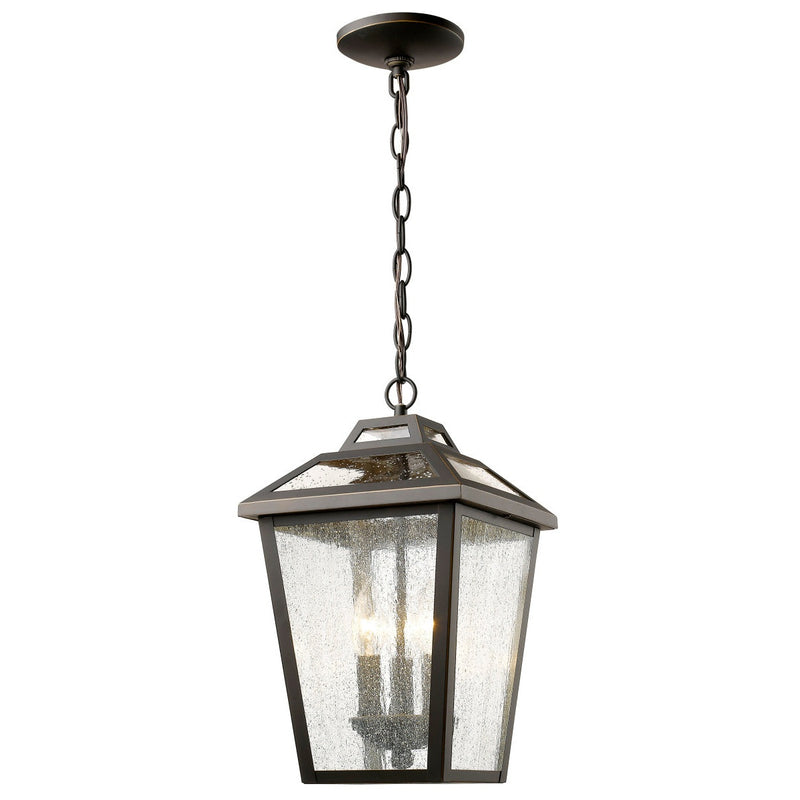 Z-Lite - 539CHM-ORB - Three Light Outdoor Chain Mount Ceiling Fixture - Bayland - Oil Rubbed Bronze
