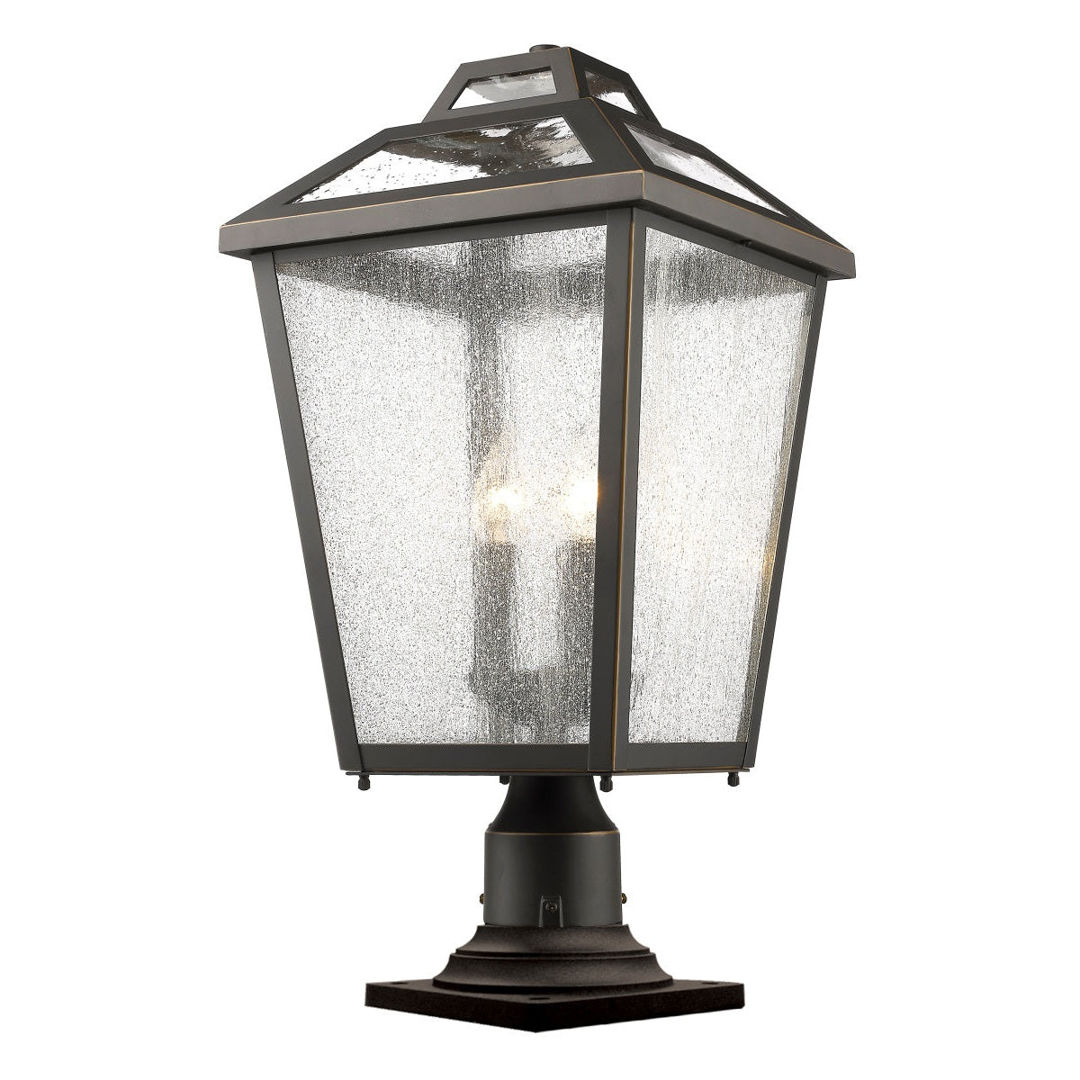 Z-Lite - 539PHBR-533PM-ORB - Three Light Outdoor Pier Mounted Fixture - Bayland - Oil Rubbed Bronze