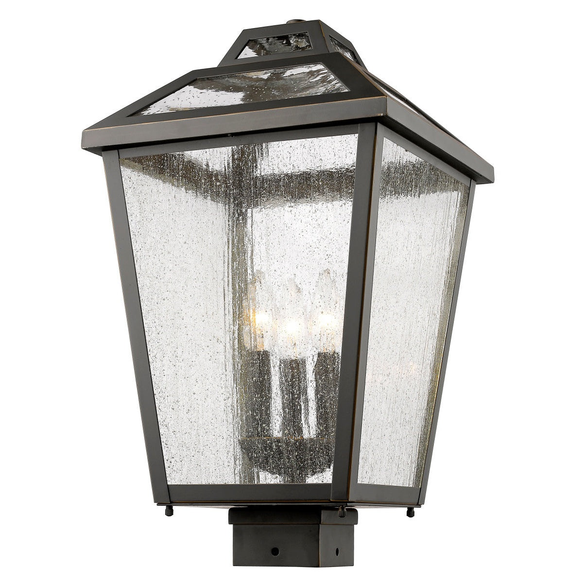 Z-Lite - 539PHBS-ORB - Three Light Outdoor Post Mount Fixture - Bayland - Oil Rubbed Bronze