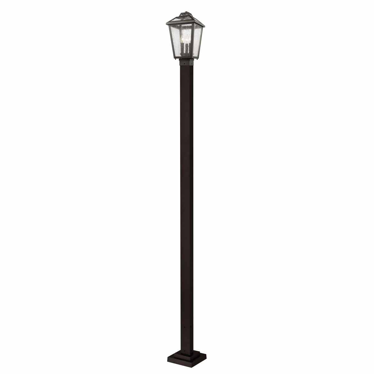 Z-Lite - 539PHMS-536P-ORB - Three Light Outdoor Post Mounted Fixture - Bayland - Oil Rubbed Bronze