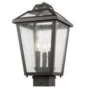 Z-Lite - 539PHMS-ORB - Three Light Outdoor Post Mount Fixture - Bayland - Oil Rubbed Bronze