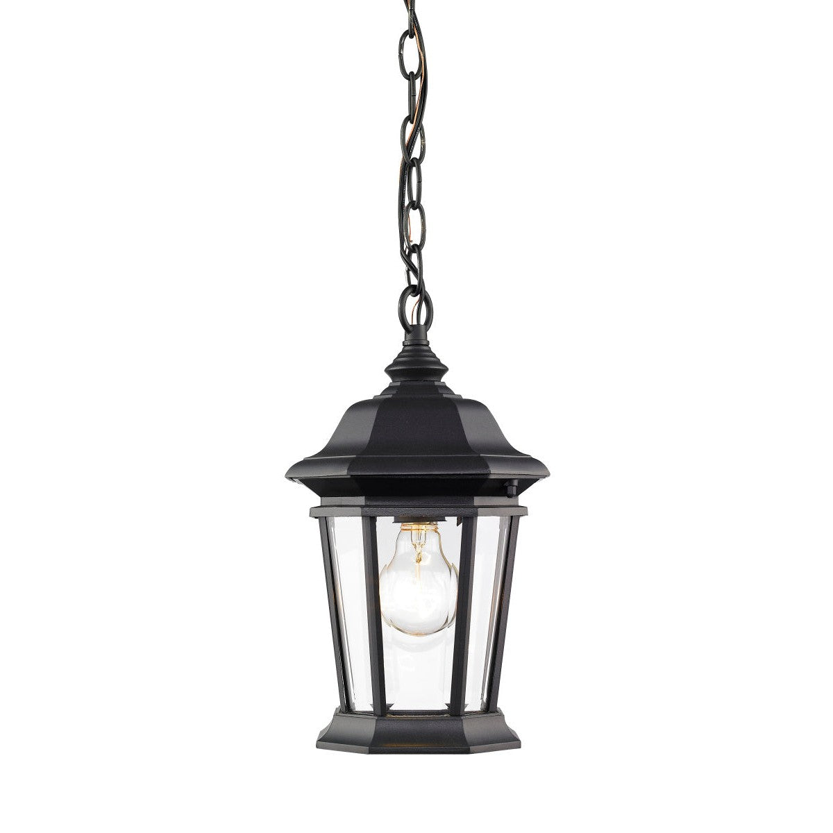 Z-Lite - 540CHM-BK - One Light Outdoor Chain Mount Ceiling Fixture - Melbourne - Black