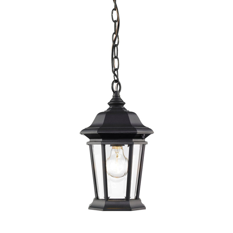 Z-Lite - 540CHM-BK - One Light Outdoor Chain Mount Ceiling Fixture - Melbourne - Black