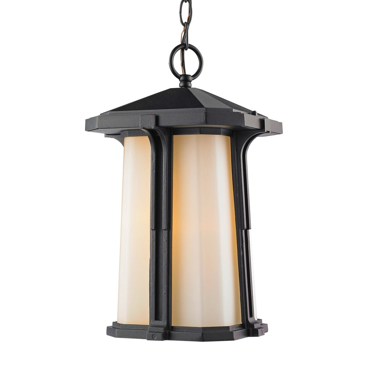 Z-Lite - 542CHM-BK - One Light Outdoor Chain Mount Ceiling Fixture - Harbor Lane - Black