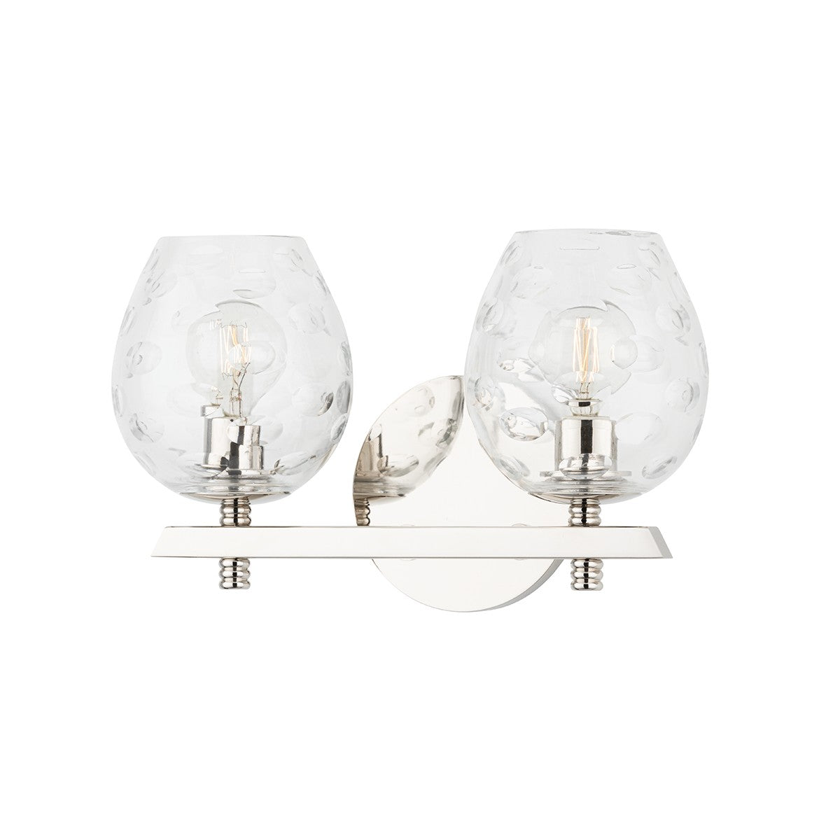 Hudson Valley - 1252-PN - Two Light Bath Bracket - Burns - Polished Nickel
