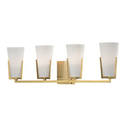 Hudson Valley - 1804-AGB - Four Light Bath Bracket - Upton - Aged Brass
