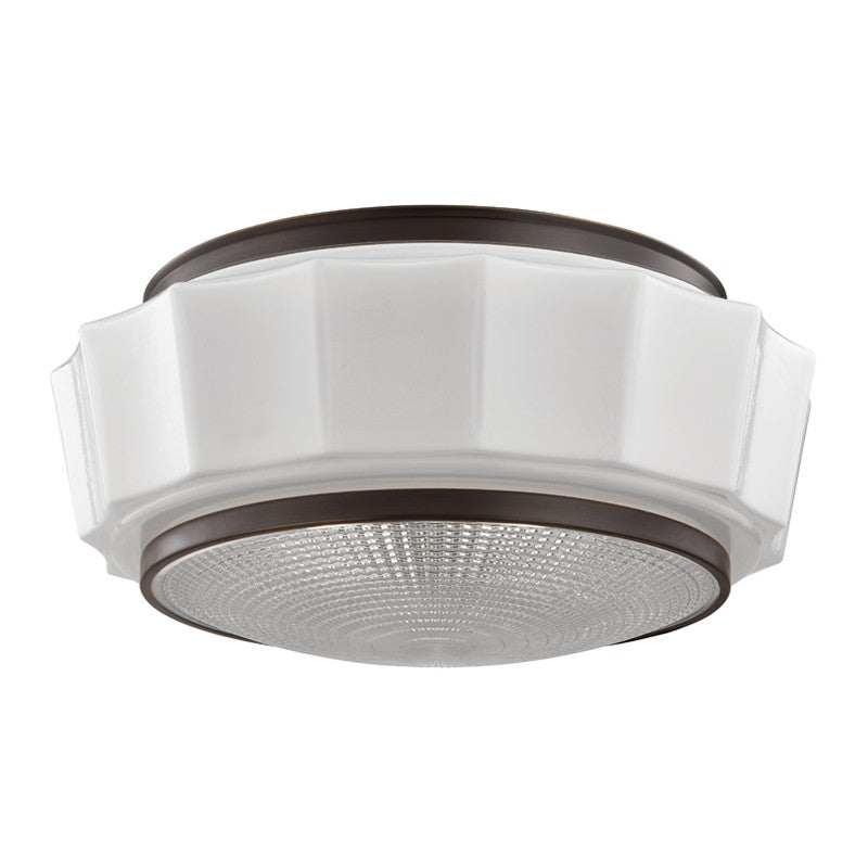 Hudson Valley - 3816F-OB - Three Light Flush Mount - Odessa - Old Bronze