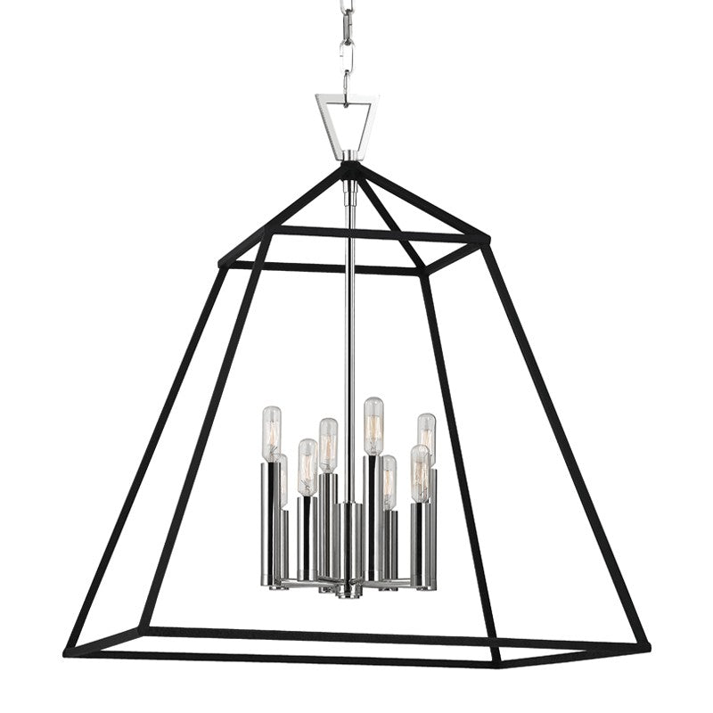 Hudson Valley - 4924-PN - Eight Light Lantern - Webster - Polished Nickel