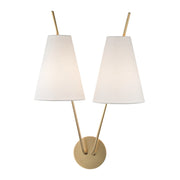 Hudson Valley - 6322-AGB - Two Light Wall Sconce - Campagna - Aged Brass