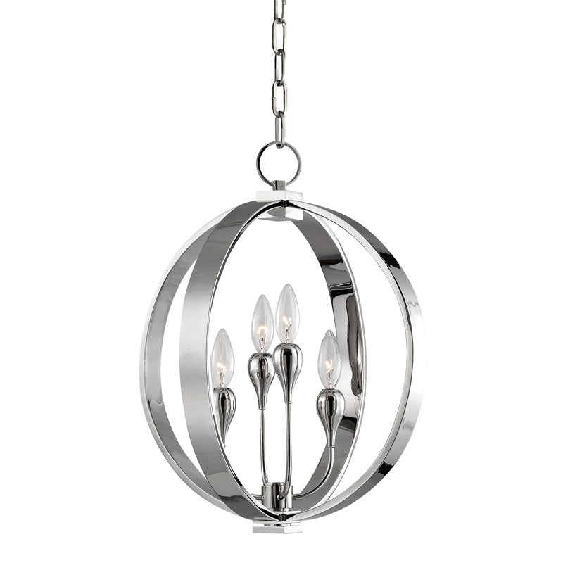 Hudson Valley - 6716-PN - Four Light Lantern - Dresden - Polished Nickel