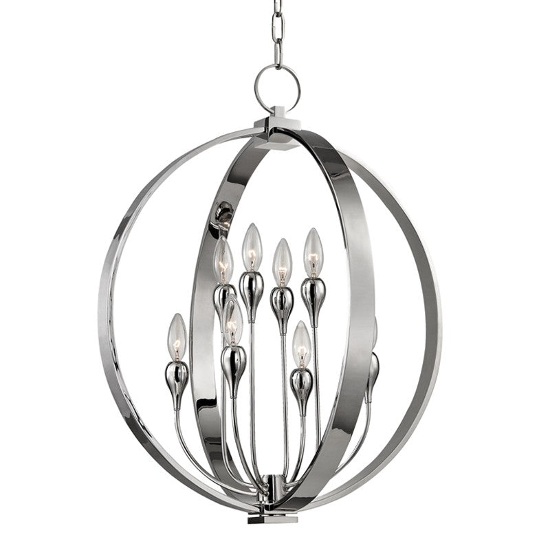 Hudson Valley - 6722-PN - Eight Light Lantern - Dresden - Polished Nickel